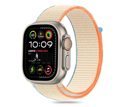 Pasek i akcesoria do zegarków TECH-PROTECT Nylon do Apple Watch 44/45/46/49 mm Cream 5906302370788